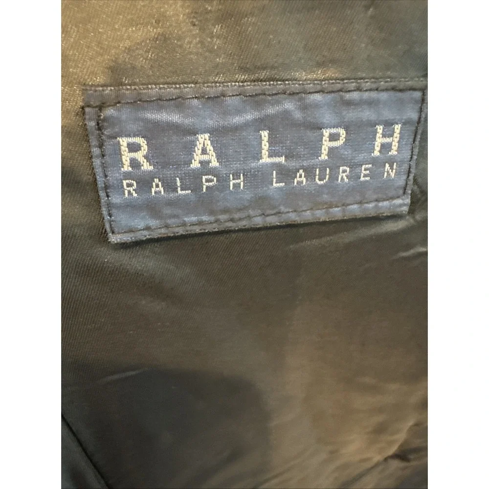 RALPH Ralph Lauren Men's 100% Cashmere‎ 2-Button Blazer Sport Coat Black 46 Long
